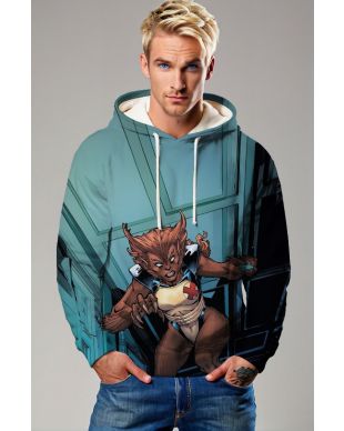 Midnight Teal Wolfsbane X-Men Hoodie