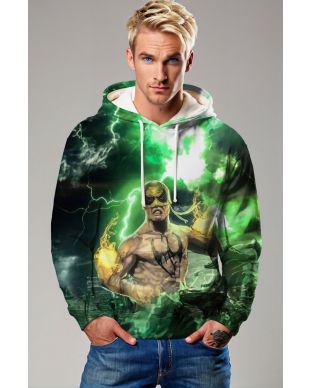 Danny Rand / Iron Fist Green & Yellow Hoodie