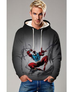 The Scarlet Spider Hoodie offers the perfect blend of comfort and superhero style