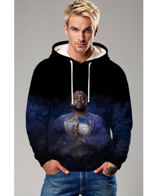 The Phastos Hoodie features the brilliant inventor from Marvel’s Eternals