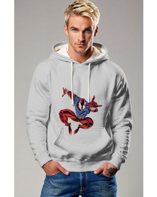 The Scarlet Spider Hoodie is a stylish and functional tribute to the Marvel anti-hero