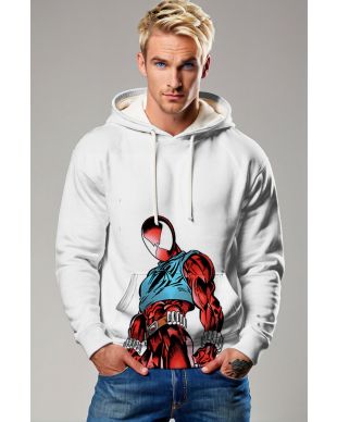 Embrace the world of Marvel with the Scarlet Spider Hoodie