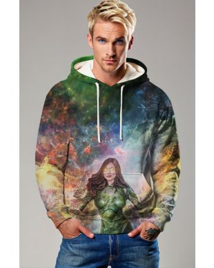 Stay warm and represent Sersi with this eye-catching hoodie
