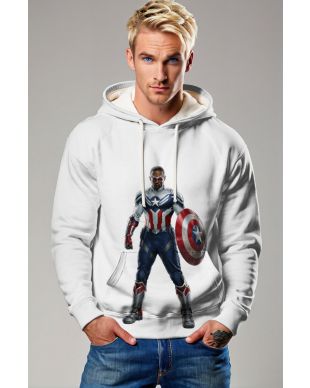 Embrace the new Captain America with the Sam Wilson Hoodie