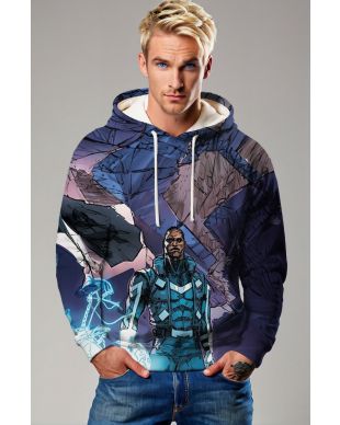 Adam Brashear / Blue Marvel Hoodie - Legendary Blue Edition