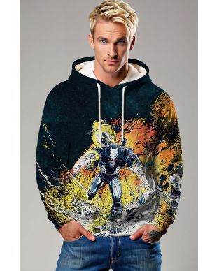 War Machine (James Rhodes) Hoodie - Armored Power in 