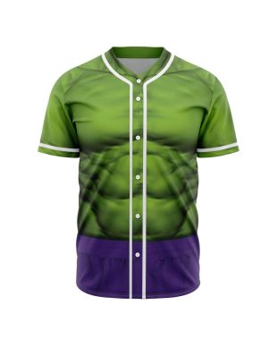 Hulk Cosplay Marvel Baseball Jersey