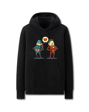 Iron Man Captain America Marvel Inspired Hoodie Solid