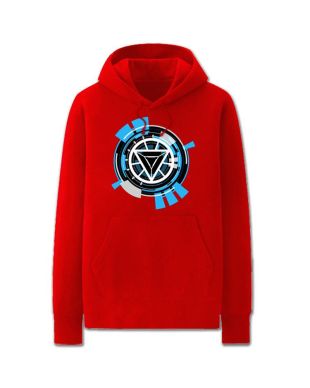 Iron Man Solid Color Iron Man Rep Marvel Inspired Hoodie Solid