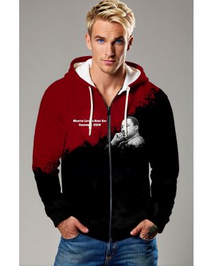 White Comfort Graphic Independence Day Hoodie