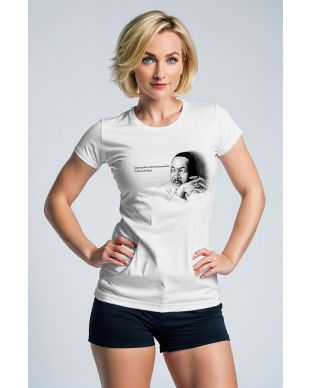 MLK Fashionable Unisex Soft Comfortable White Graphic Tee