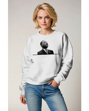 Martin Luther King Printed Fashion Crewneck Sweatshirt