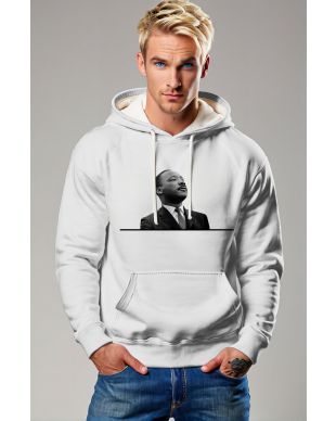 Minimalist Martin Luther King Inspirational Print Fashion Hoodie