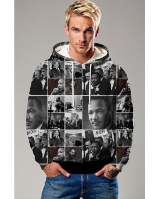 Martin Luther King Graphic Comfort Street Hoodie