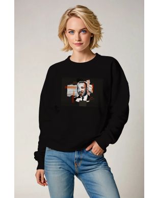 MLK Inspirational Black Crewneck Sweatshirt