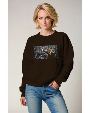 Martin Luther King Graphic Minimalist Casual Round Neck Sweatshirt