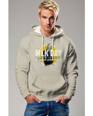 Product name: Modern Minimalist Cream Martin Luther King Graphic Hoodie