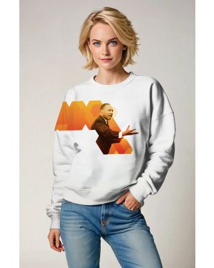 Martin Luther King Stylish White Cool Print Hoodie