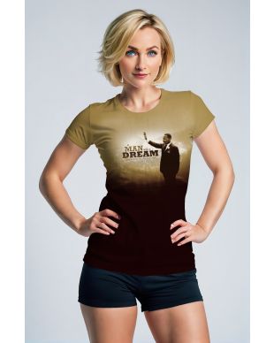 Gradient Brown Martin Luther King Casual Comfort TShirt