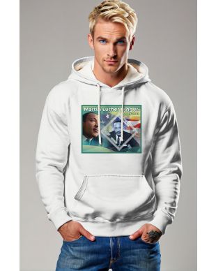 Dream of Equality Martin Luther King White Hoodie