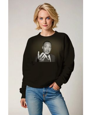 Martin Luther King Graphic Fashionable Comfortable Crewneck Sweatshirt