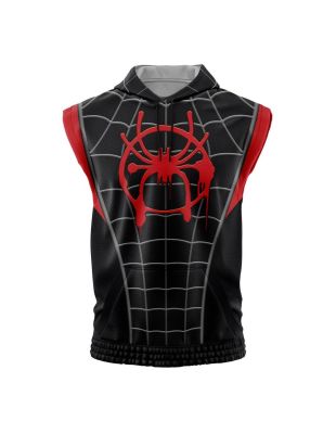 Miles Morales Spiderman Marvel Sleeveless Hoodie