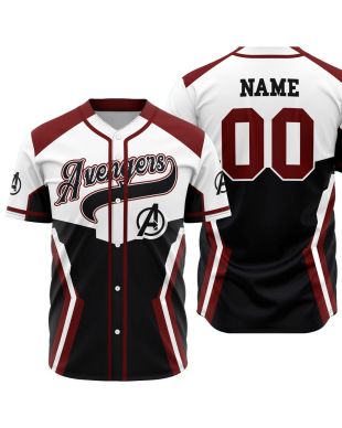 Personalized Avengers Endgame Marvel Baseball Jersey