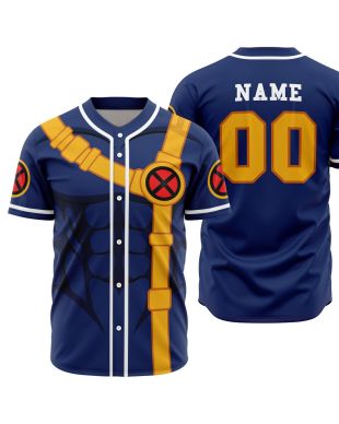 Personalized Cyclops X-Men Marvel Baseball Jersey