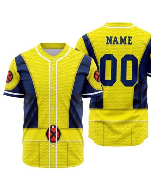 Personalized X-Men Generic Uniform Marvel Baseball Jersey