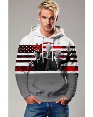 Presidential Memorial American Flag Hoodie
