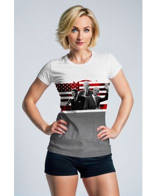 Presidential Memorial USA Flag Graphic Tee