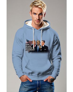 Blue Cozy Presidential Memorial Hoodie