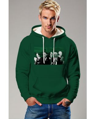Vintage Green Presidential Print Hoodie
