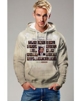 Presidential Portrait Blue Comfy Hoodie