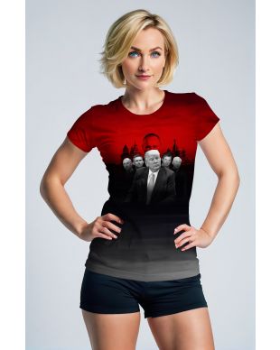 Trump Presidential Portrait Unisex Colorblock TShirt