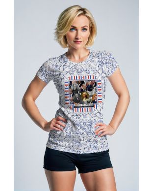 Vintage Presidential Blue Pattern TShirt