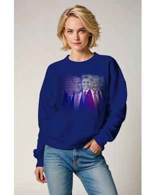 Presidential Memorial Blue Gradient Crewneck Sweatshirt