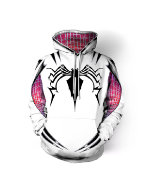 Spider-Man Gwen Pullover Marvel Inspired Hoodie Streetwear