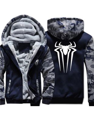 One Piece Solid Color Spider Man M Anime Inspired Hoodie Solid