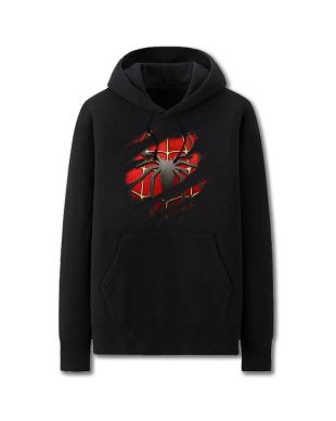 Solid Color Spiderman Logo Icon Spiderman Hoodie Solid