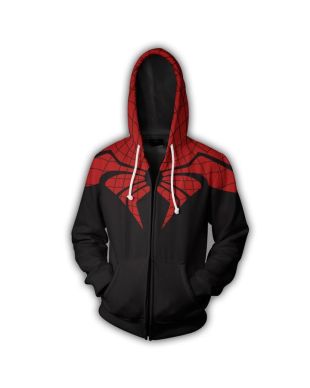 Zip Up Spiderman Series Super H Zip Up Hoodie Streetwear