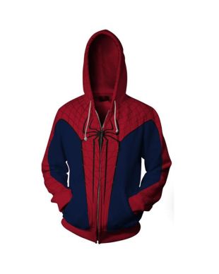 Avengers Spiderman The Avengers Marvel Inspired Zip Up Hoodie