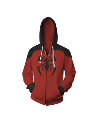 Avengers Spiderman The Avengers Marvel Inspired Zip Up Hoodie Unisex