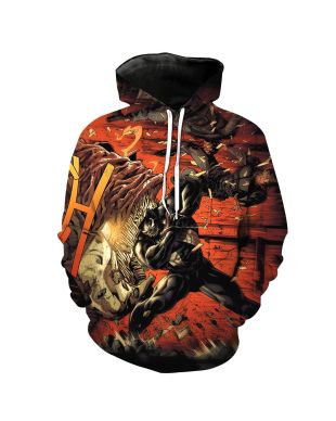 Super Hero Venom Spiderm Hoodie Streetwear Graphic