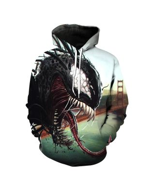 Venom Spiderman Monster Hoodie Unisex Graphic