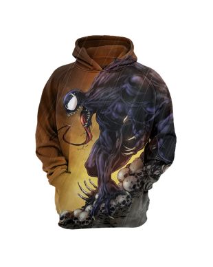 Venom Spiderman Series S Hoodie Yellow