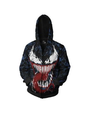Zip Up Venom Spiderman Super Co Zip Up Hoodie