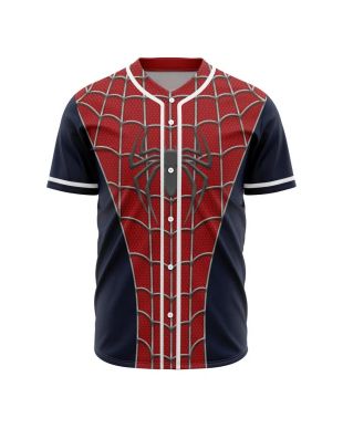 Spiderman Cosplay Marvel Baseball Jersey