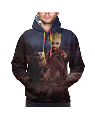 Star Wars Groot Print Hooded Jump Hoodie