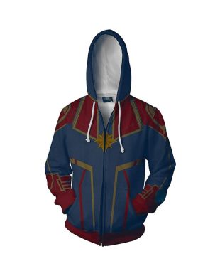 Marvel Digital Printed Unisex Z Marvel Inspired Zip Up Hoodie Classic Fit